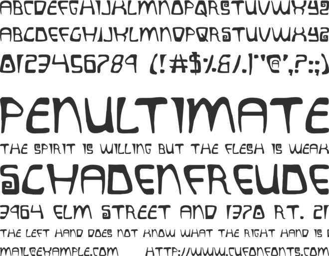 Quatl font preview