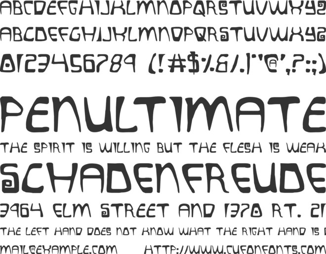 Quatl font preview