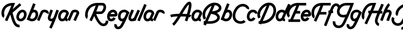 Kobryan font download