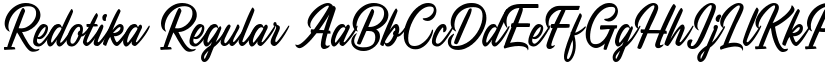 Redotika font download