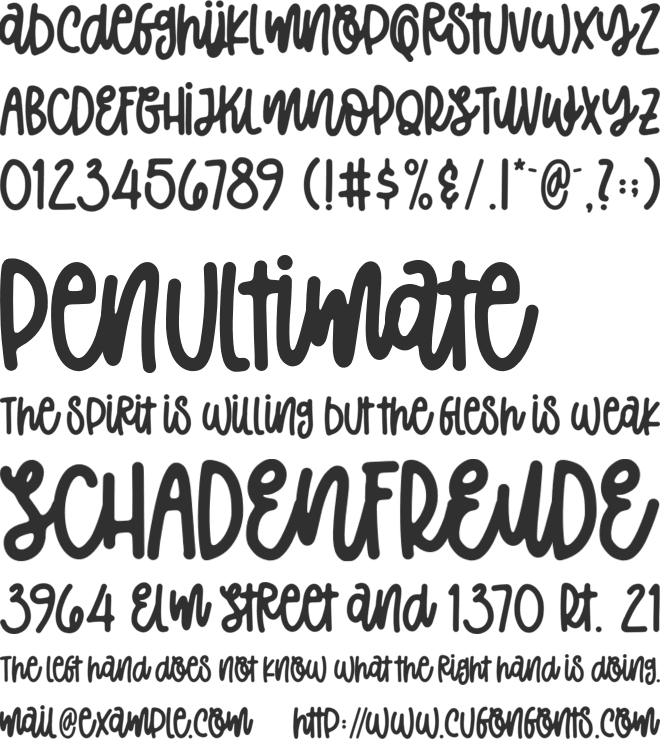 Magic Spring font preview