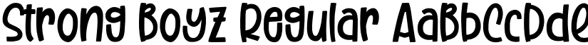 Strong Boyz Regular font
