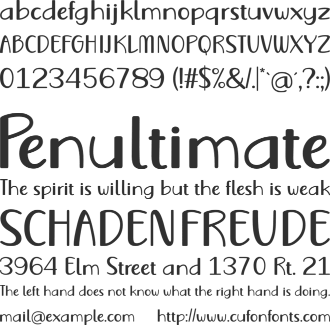 Vecoly font preview