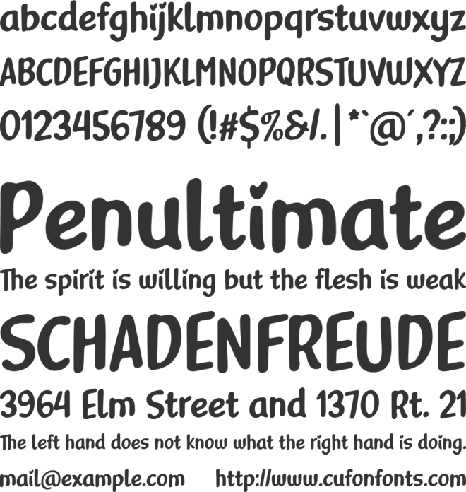 Delightious font preview
