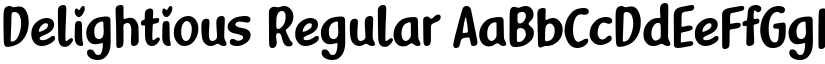 Delightious Regular font