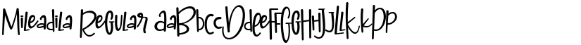 Mileadila Regular font
