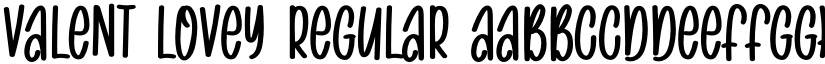 VALENT LOVEY font download