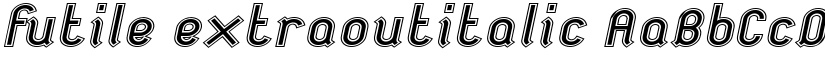 futile extraoutitalic font