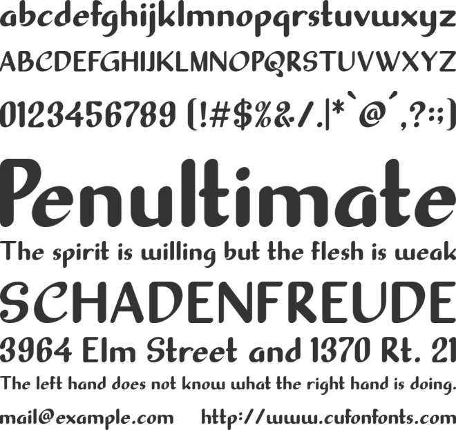 Sellyn font preview