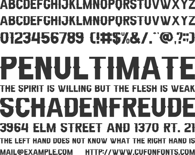 Aldivaro font preview