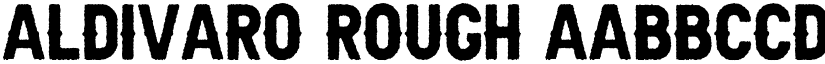 Aldivaro Rough font