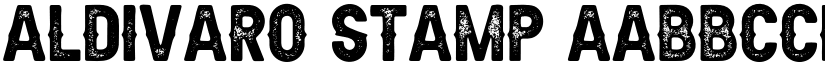 Aldivaro Stamp font