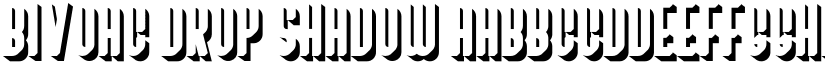 Bivoac Drop Shadow font