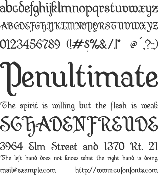 Wellsley font preview
