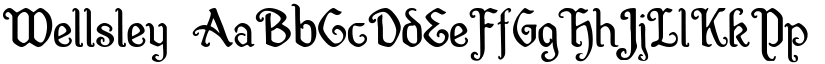 Wellsley font