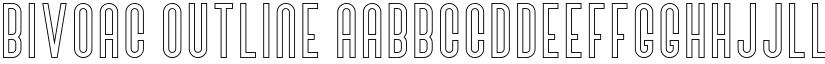 Bivoac Outline font