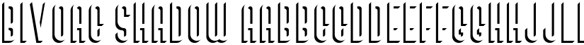 Bivoac Shadow font