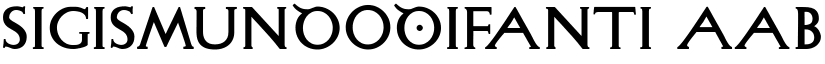 SigismundoDiFanti font