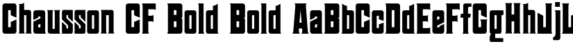 Chausson CF Bold Bold font