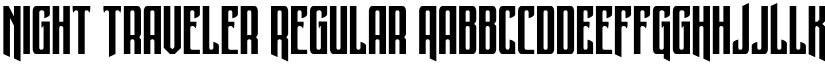 Night Traveler Regular font