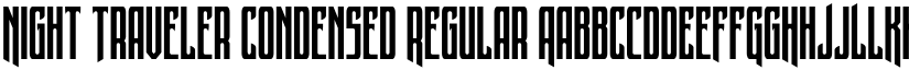 Night Traveler Condensed Regular font
