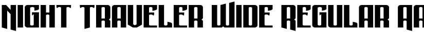 Night Traveler Wide Regular font