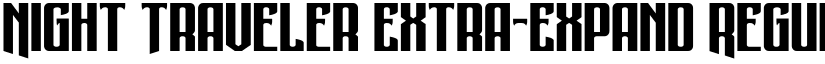 Night Traveler Extra-Expand Regular font