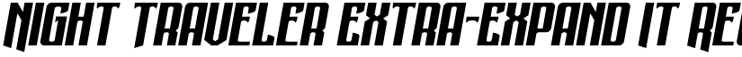 Night Traveler Extra-Expand It Regular font
