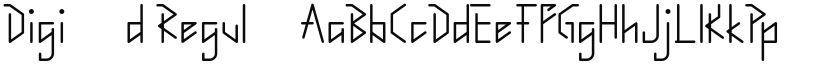 Digichild Regular font