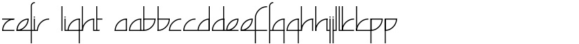 Zefir Light font