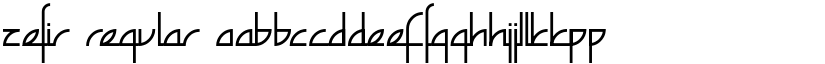Zefir Regular font