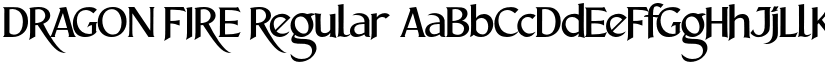 DRAGON FIRE Regular font