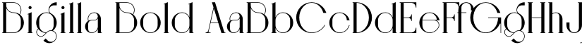 Bigilla Bold font