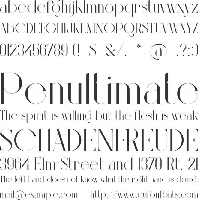 Bigilla font preview