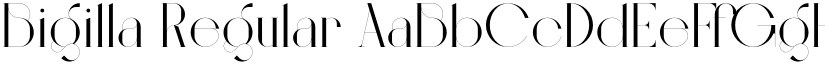 Bigilla Regular font
