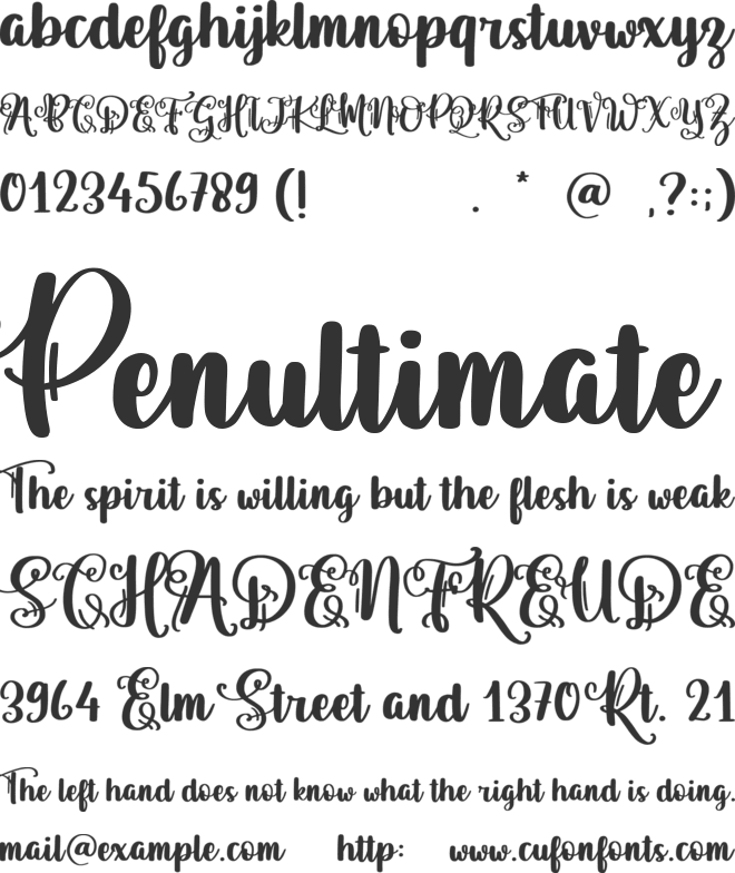 Pictagram font preview