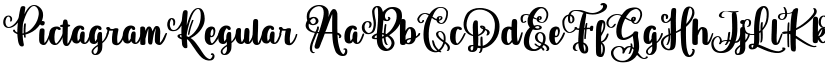 Pictagram Regular font