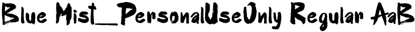 Blue Mist_PersonalUseOnly Regular font