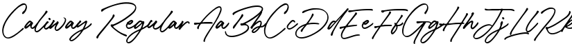 Caliway Regular font