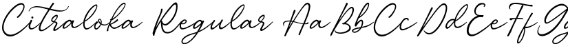 Citraloka Regular font