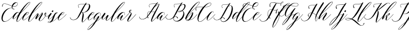 Edelwise Regular font