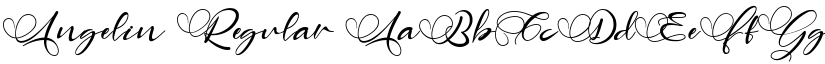 Angelin Regular font