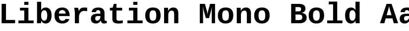 Liberation Mono Bold font