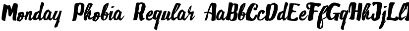 Monday Phobia Regular font