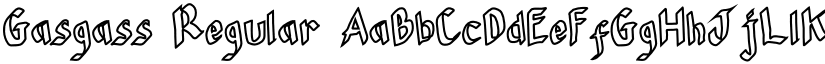 Gasgass Regular font
