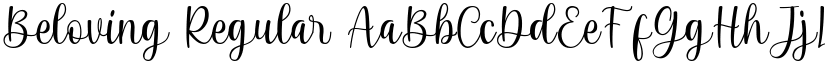 Beloving Regular font
