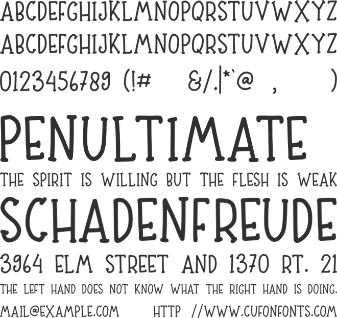 Sibertha serif font preview