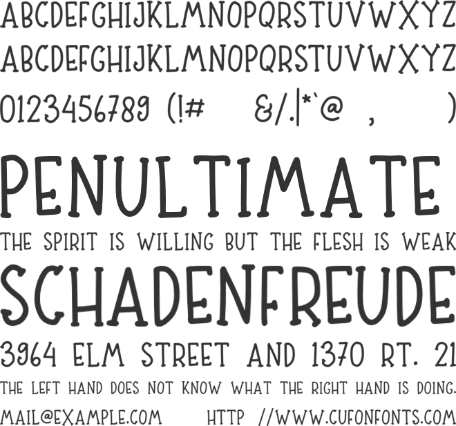Sibertha serif font preview
