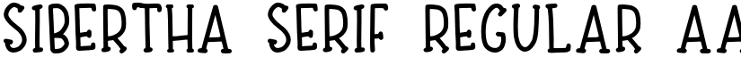 Sibertha serif Regular font