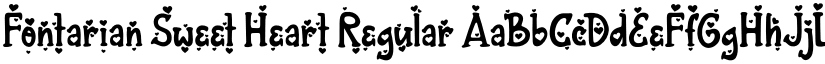 Fontarian Sweet Heart Regular font